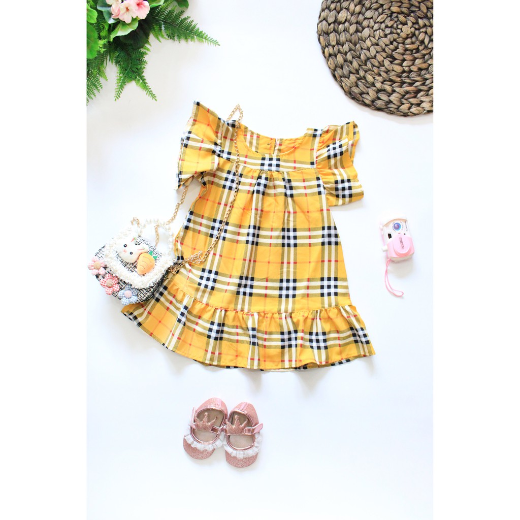 Đầm form A xòe tay loe -3180