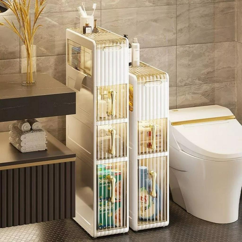 Tủ hẹp di động không thấm nước trang trí phòng khách -nhà vệ sinh -phòng tắm giúp tiết kiệm không gian