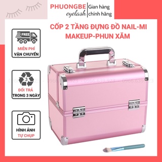 Cốp nhôm đựng đồ nail mi phun xăm makeup loại to dày dặn