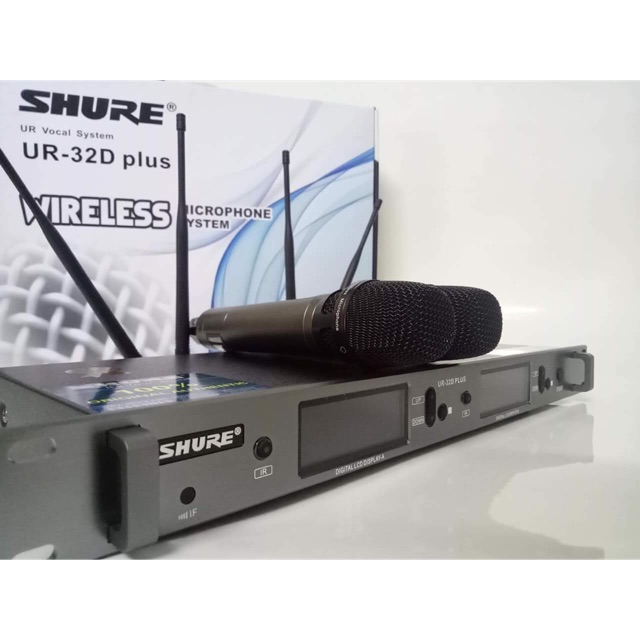 🎤🎤🎤 Micro Shure UR-32D Plus Cao Cấp 4 Cột Sóng 🎤🎤🎤