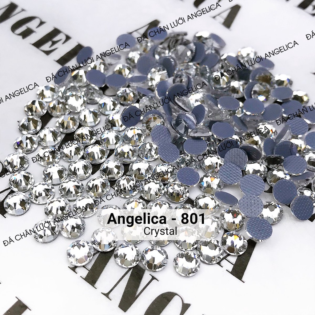 Đá Chân Lưới 16 Khía Crystal Đính Móng ANGELICA 801