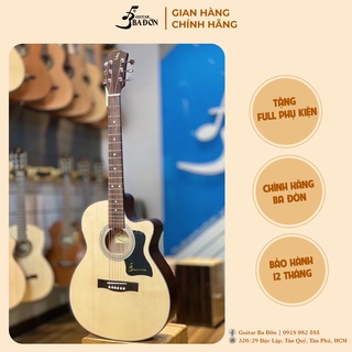 [ CÓ TY] Đàn Guitar Acoustic J120 gỗ hồng đào cao cấp - Tặng Kèm Bao Đàn, Capo, Pick