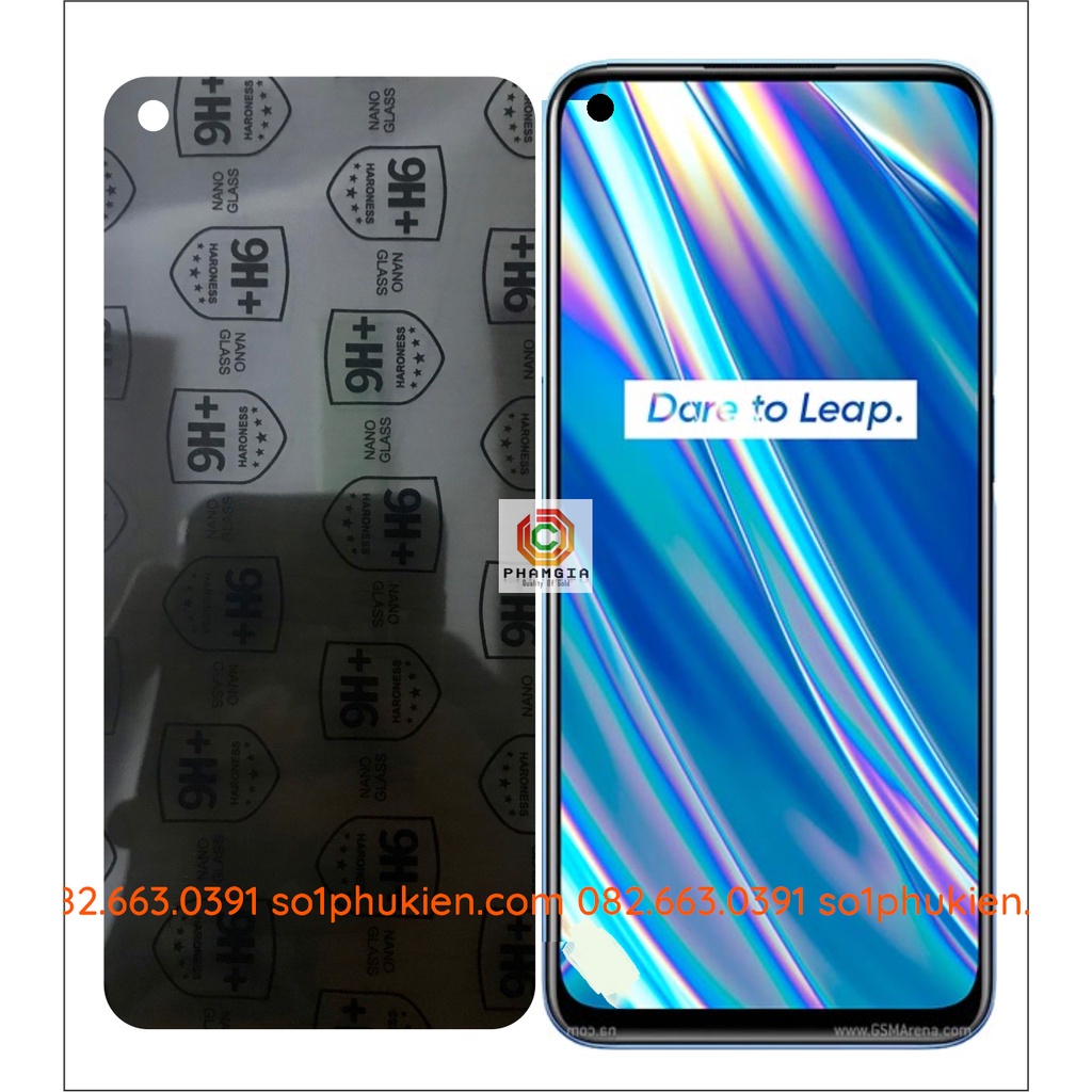 Dán cường lực chống nhìn trộm Realme Q3i dẻo nano siêu bền