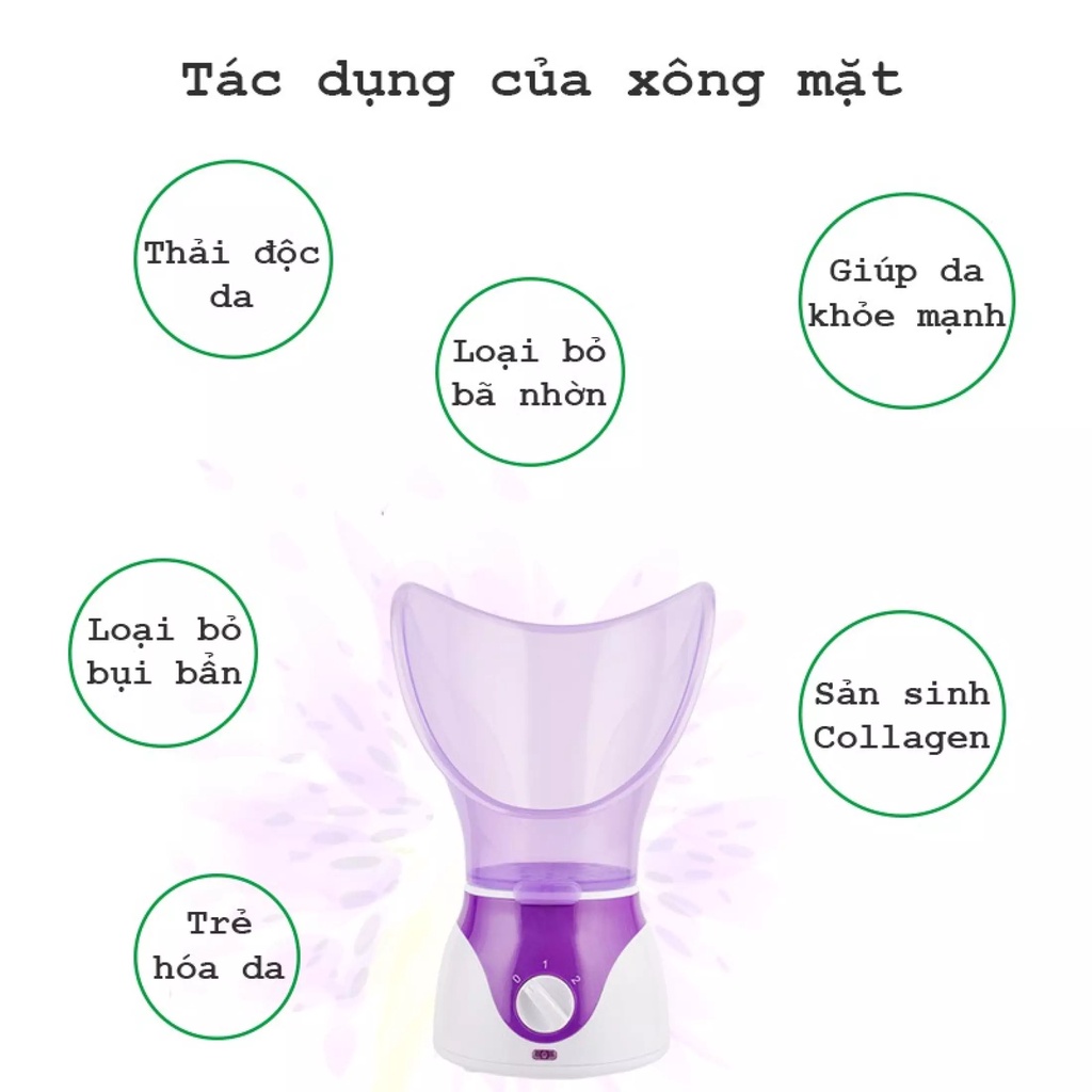 Máy xông mũi họng  xông mặt thảo dược hoa quả nóng,  xông hơi mini thông minh 1 đổi 1 bảo hành 6 tháng