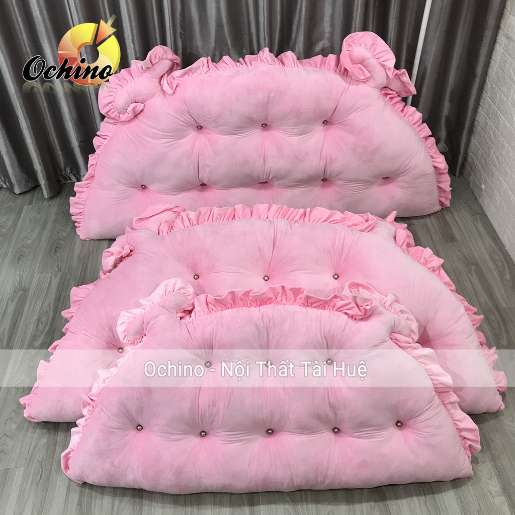 Gối Tựa Đầu Giường, Đệm Đầu Giường Mẫu Hoàng Gia Chữ Nhật Handmade 1M2-55 Và 1M6-75 ( Ảnh Thật Và Video)