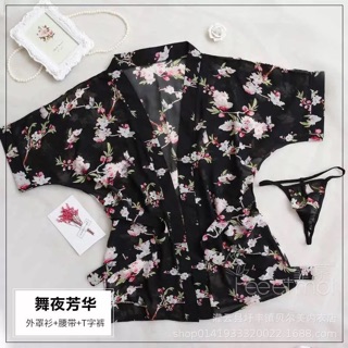 Áo choàng ngủ voan mỏng sexy