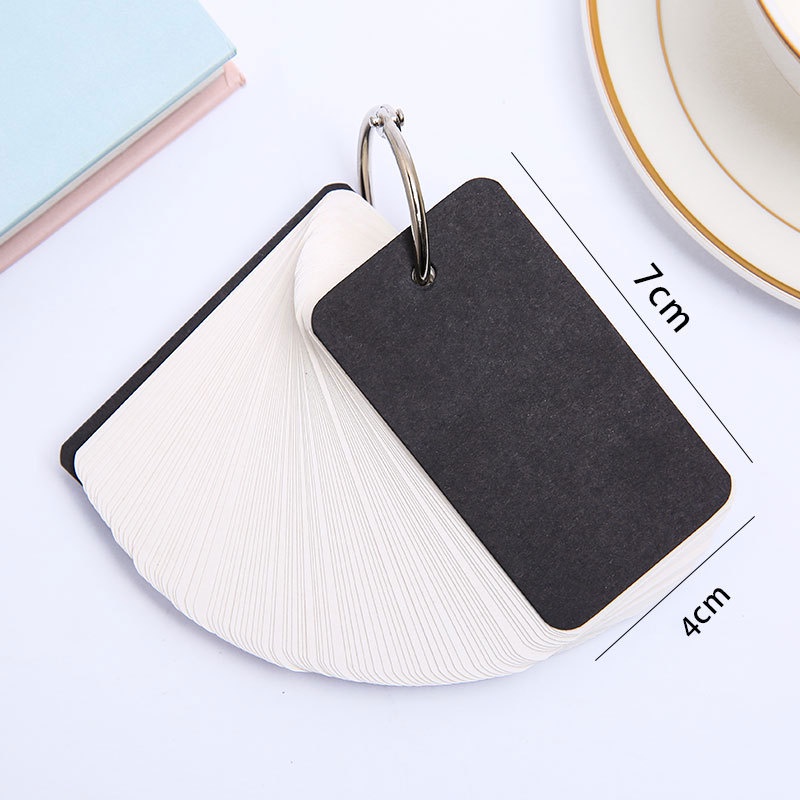 Thẻ học từ vựng flashcard 100 thẻ loại dày đẹp hỗ trợ học tiếng Anh, tiếng Trung, Nhật, Hàn