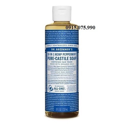 Dr Bronner Dung dịch làm sạch đa năng hữu cơ hương bạc hà 237ml
