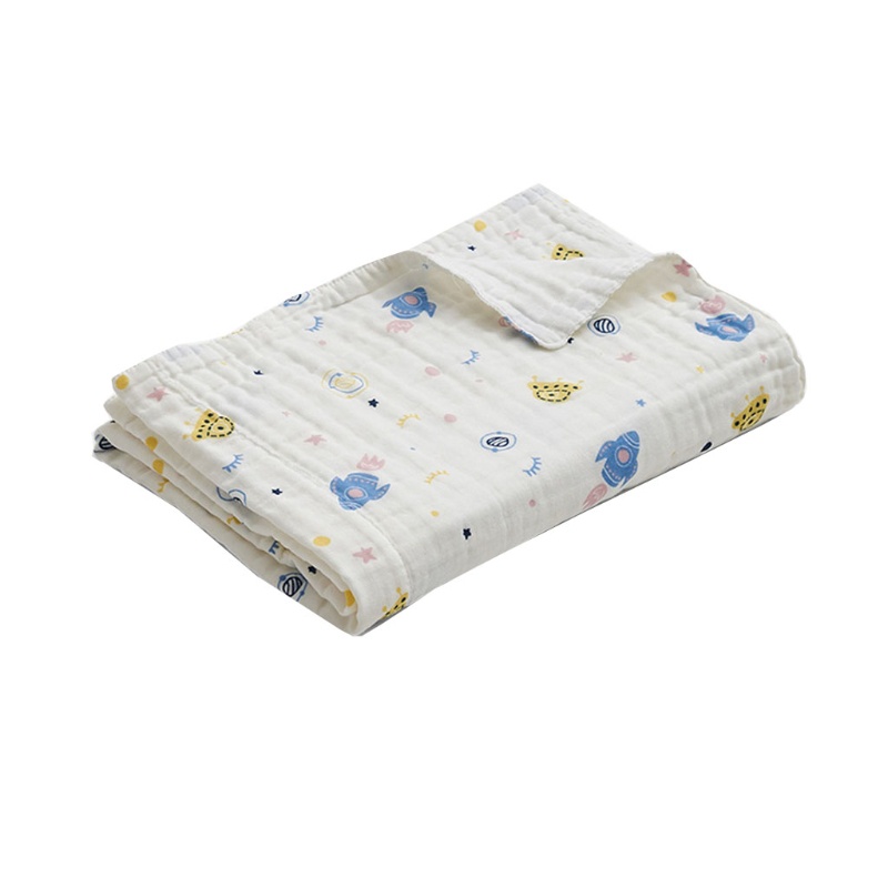 Chăn Quấn Em Bé Chất Liệu Cotton In Họa Tiết Hoạt Hình Dễ Thương