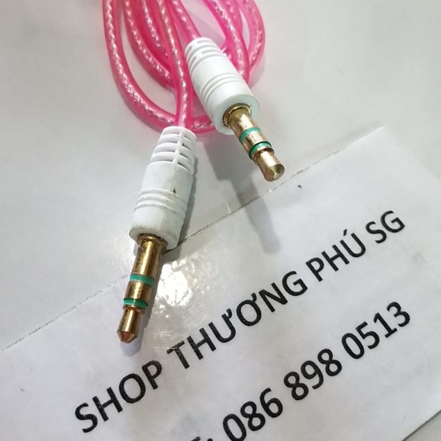 Cáp âm thanh: chuẩn 2 đầu 3.5mm_3 điểm cực - Cáp dài 1M