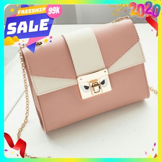 Túi Đeo Chéo Giá Rẻ [FREESHIP 50k] Túi Đeo Chéo Nữ Da Mềm Bền Đẹp Màu Hồng - Nâu - Đen - ghi