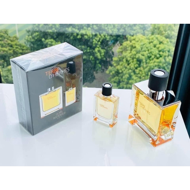 Set nước hoa hermes terre parfum 75ml + 12,5ml