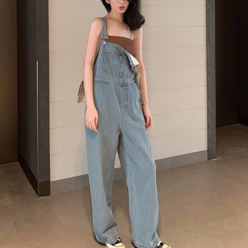 Quần jeans nữ kiểu dáng vintage thời trang phong cách Hàn Quốc