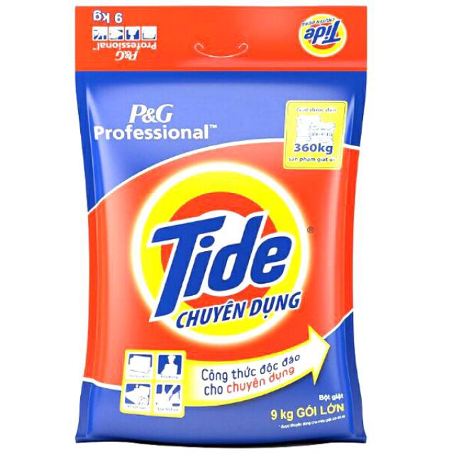 Bột giặt tide chuyên dụng 9kg