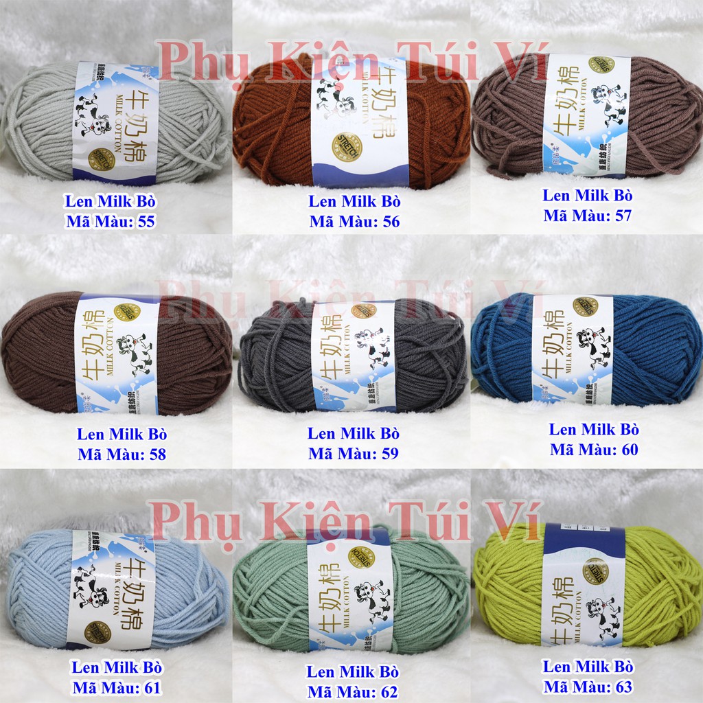Len milk bò (Mã Màu :1 - 50)