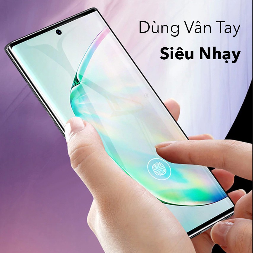 Dán Màn Hình Samsung Note 10, Note 10+ Bằng Cường Lực Dẻo Full Keo Tốt Nhất