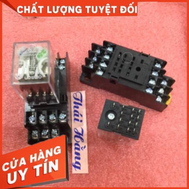 [Shop Uy Tín] Relay trung gian 12V-14 chân cả đế (2 bộ ) [FreeShip]