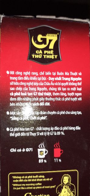 Cà phê Trung Nguyên G7 hộp 336g