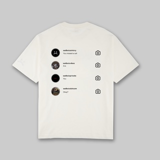 Áo thun Sadboiz SADTAGRAM TEE - WHITE - Black