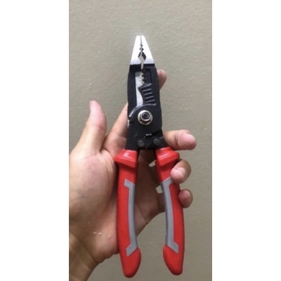 kìm 6 in 1 ( cắt dây, tách vỏ, tuốt vỏ, uốn, bấm cos, vặn ốc )