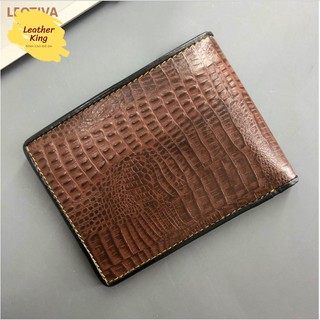 Ví da nam 💥free ship💥 ví da thật da bò vân cá sấu leotiva va0143 / va0140