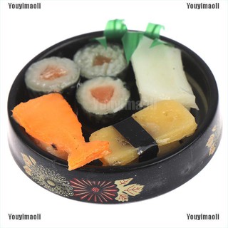 Youyimaoli 1pc 1:6 Scale Dollhouse Miniature Sushi Rice For Dollhouse Decor Pretend Food