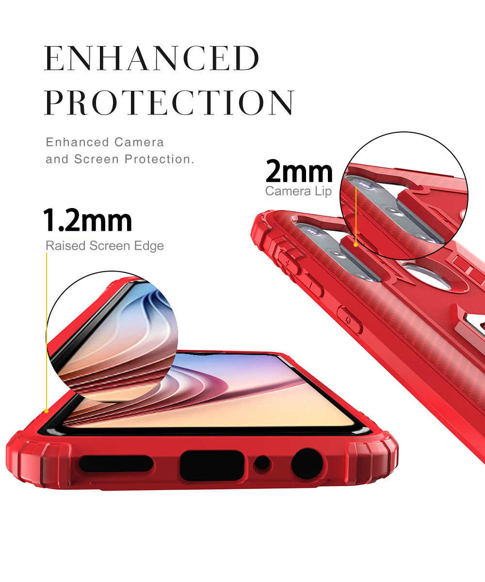 Ốp Lưng Có Nhẫn Đỡ Từ Tính 3c Cho Samsung Galaxy A21 | BigBuy360 - bigbuy360.vn