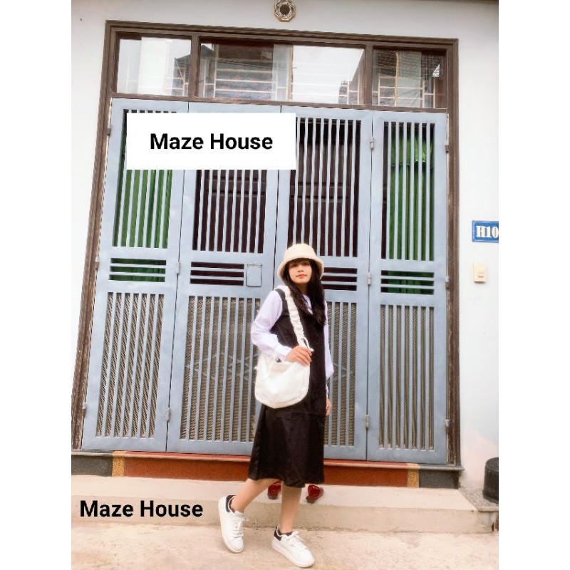 Váy bánh bèo- phối sơ mi trắng 💖 VIDEO + ẢNH THẬT 💖 Bộ váy liền sơ mi phong cách công chúa Maze House | BigBuy360 - bigbuy360.vn