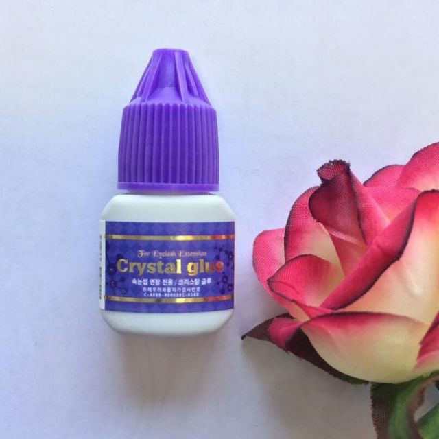 Keo Nối Mi Crystal Glue Tím Chính Hãng Hàn Quốc 5ml