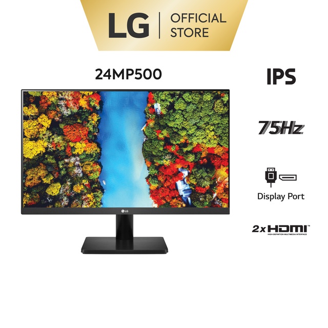 [Mã ELMALL10 giảm 10% đơn 500K] Màn Hình LG 24MP500-B 23.8" 5ms 75Hz IPS Full HD - Hàng Chính Hãng