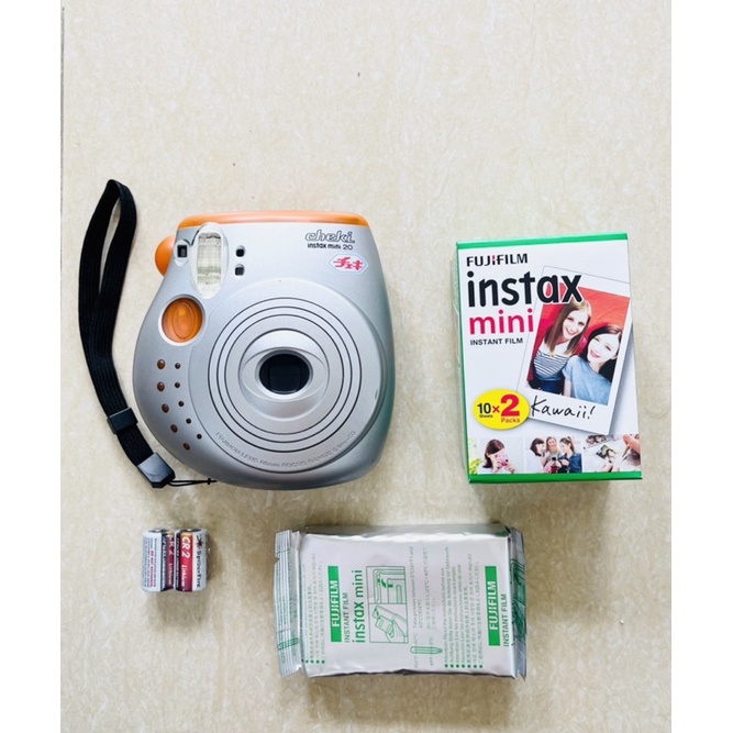 Máy chụp ảnh lấy liền Fujifilm Instax Mini 20 Cheki tặng kèm pin CR2 và 1 hộp film 10 tấm