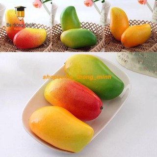 QUẢ XOÀI  - Trái cây giả giống thật bầy bàn tiệc, phụ kiện chụp ảnh , dạy trẻ học, trang trí nhà