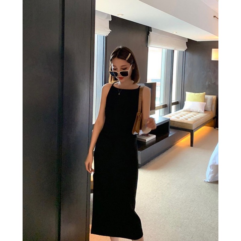 [FREESHIP - HÀNG LOẠI 1] VÁY 2 DÂY CỔ YẾM BODY XẺ KHOÁ SAU | BigBuy360 - bigbuy360.vn