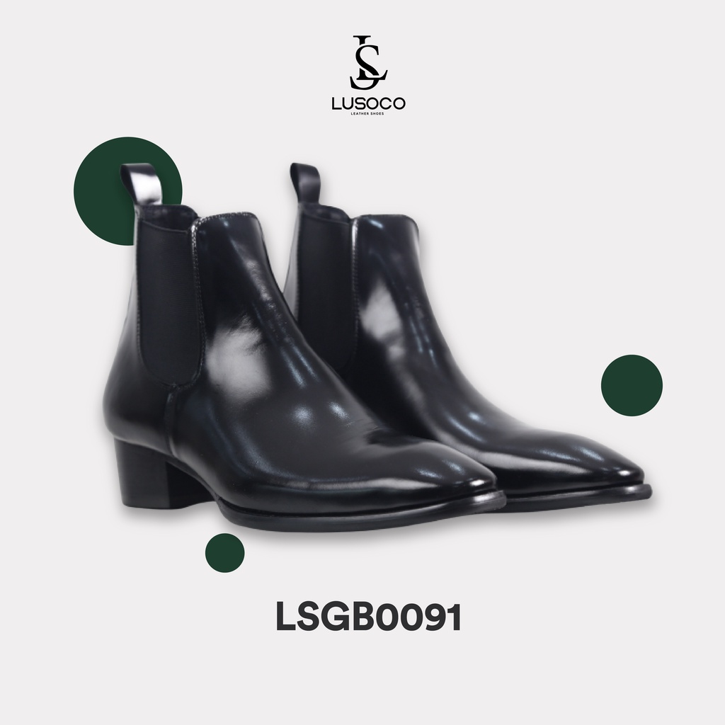 Giày Chelsea Boot da bò cao cấp Lusoco - LSGB0091