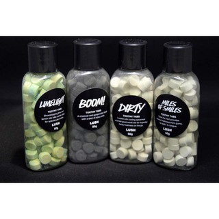 Viên đánh răng Lush Toothy Tabs (Limelight, Boom, Dirty, Miles of Smiles) - Hàng order UK