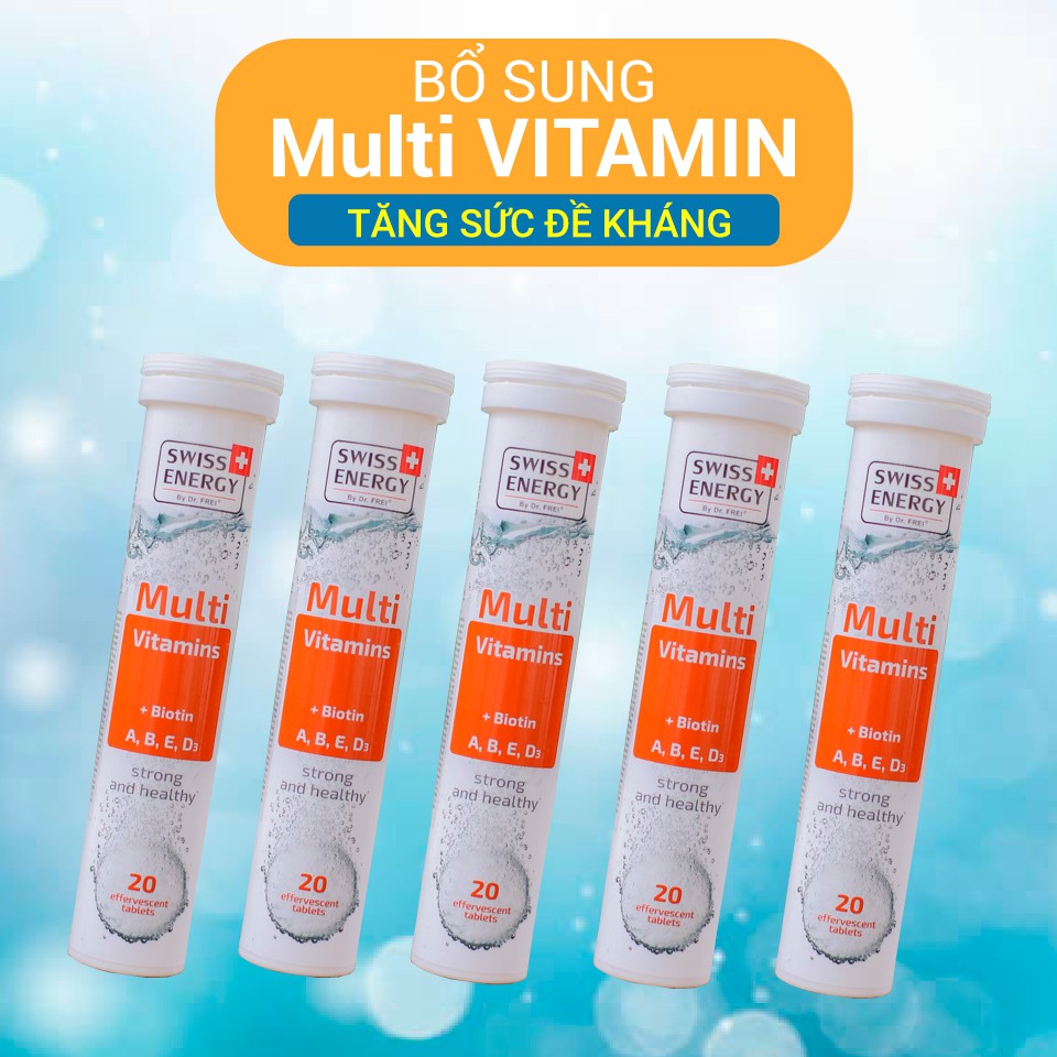 [Combo 5 Tuýp] Multi Vitamin Tăng Sức Đề Kháng, Hỗ  Trợ Làm Đẹp Da và Tóc - Nhập Khẩu Châu Âu | BigBuy360 - bigbuy360.vn