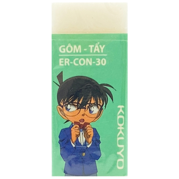 Bộ 3  Tẩy Campus Conan ER-CON-30 - Mẫu 1 - Xanh Lá - KOKUYO