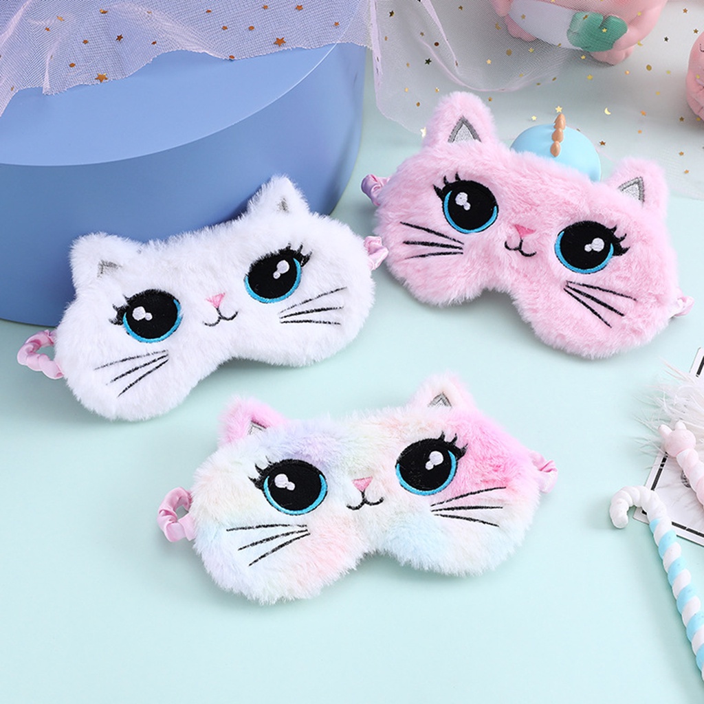 Unnyt Mặt Nạ Che Mắt Ngủ Bằng Vải Bông 3D Mềm Mại Thư Giãn Chăm Sóc Bé Gái Khi Đi Du Lịch