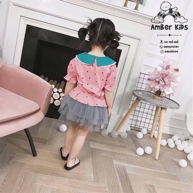 Áo dưa hấu baby doll cho bé gái mã 35043