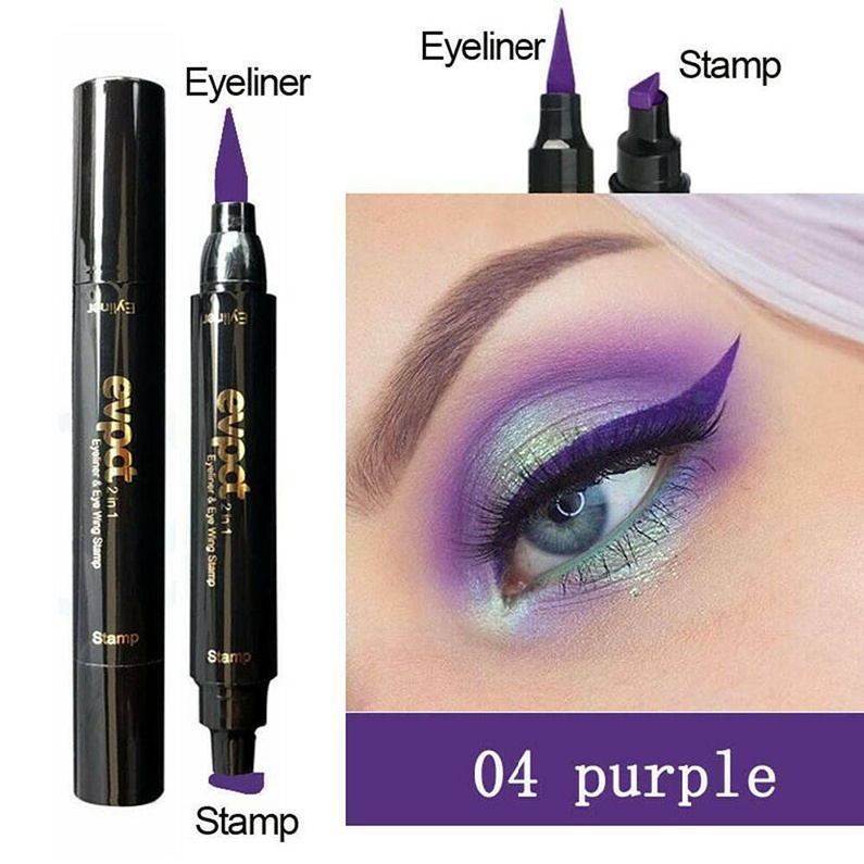 Double Head Liquid Eyeliner Pen Winged Eye Liner Pencil Stamp Makeup