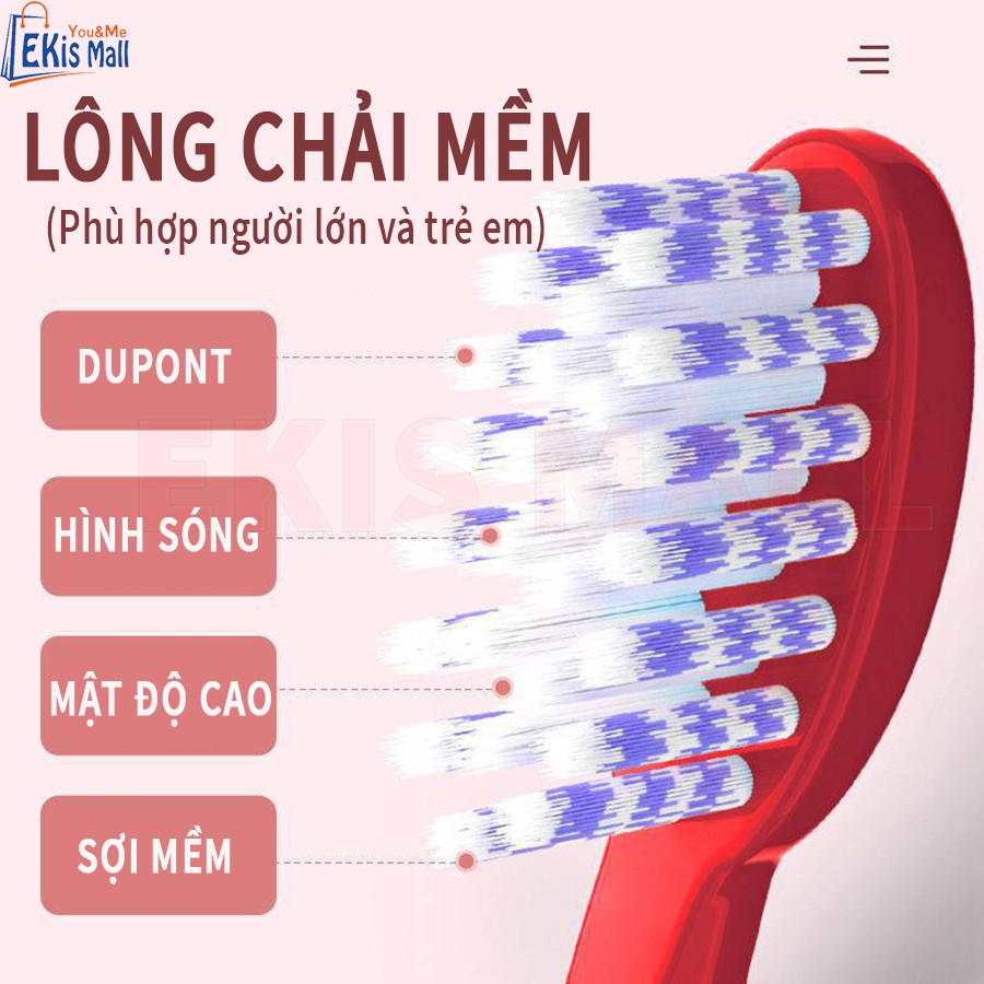 Bàn chải điện Máy đánh răng tự động 5 chế độ hàng nội địa