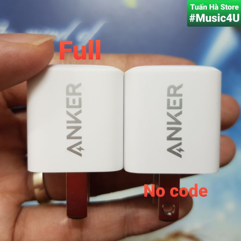 Củ sạc nhanh Anker A2634 A2633 PD 20W Powerport Nano cho  IPhone 12, IPhone 12 Pro, IPhone 12 Pro Max [Music4U]