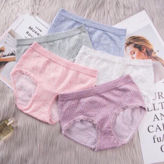 Hộp 5 quần lót nữ muối tiêu kháng khuẩn cao cấp