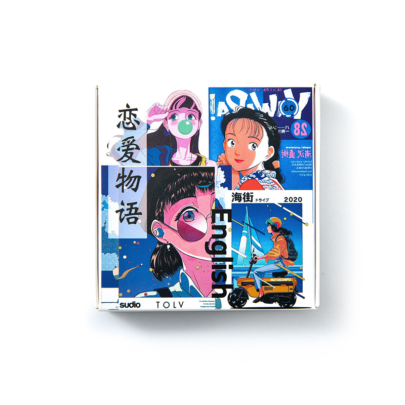 Hộp 60 miếng dán nhiều kiểu dáng dùng để trang trí tiện dụng