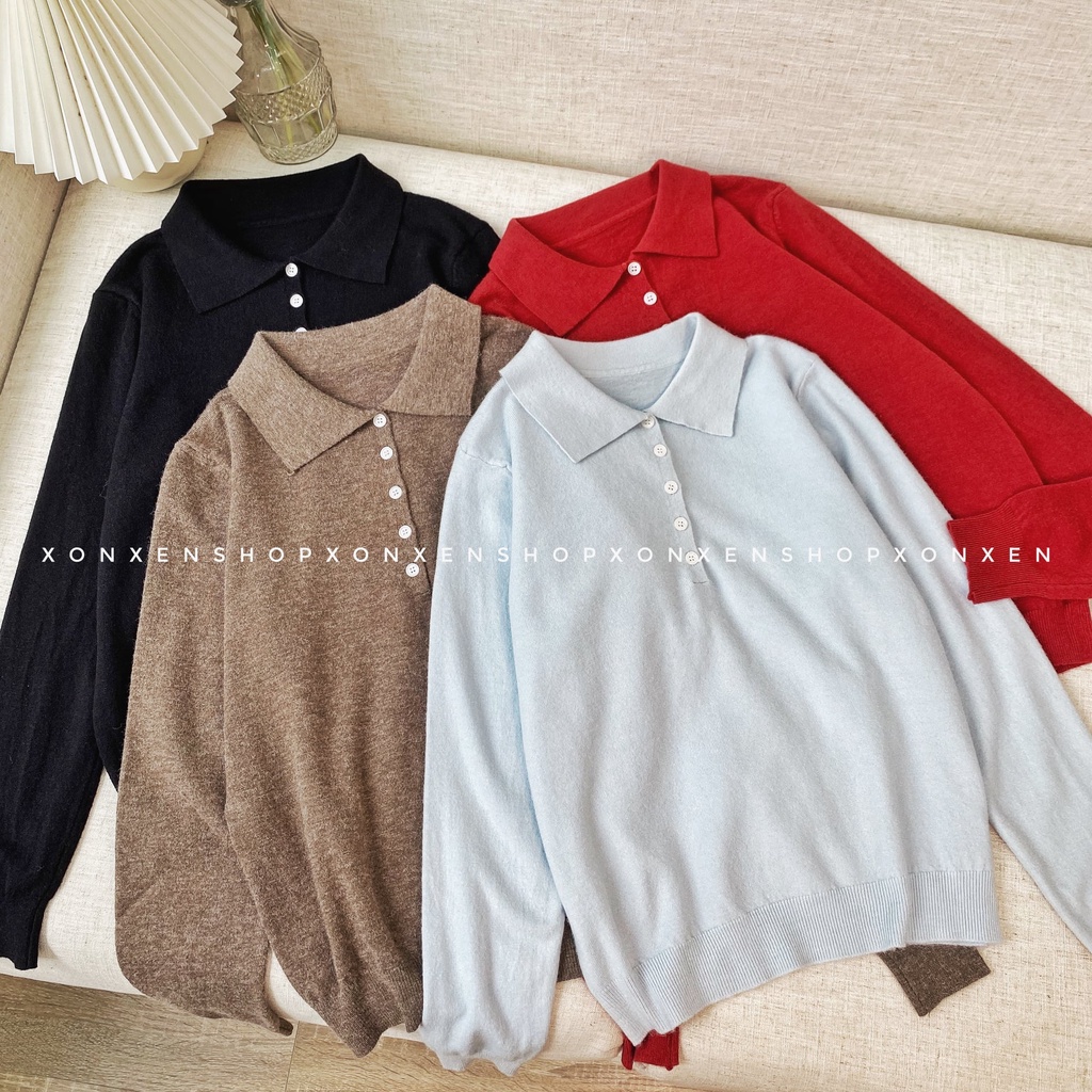 Áo len dài tay nữ. chất len mềm mịn đẹp- XONXEN 468 LÊ DUẨN ĐÀ NẴNG- MÃ 8089