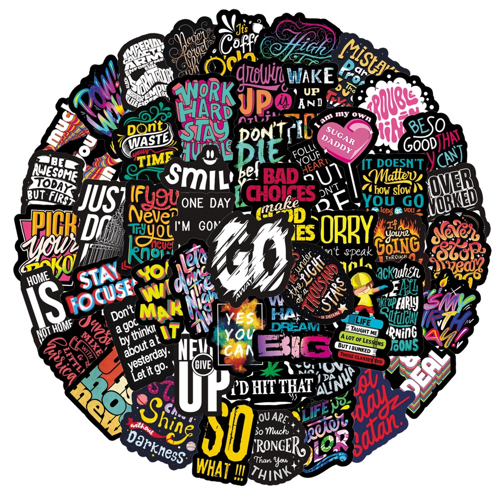 50 Miếng dán trang trí đa dụng độc đáo chất lượng cao