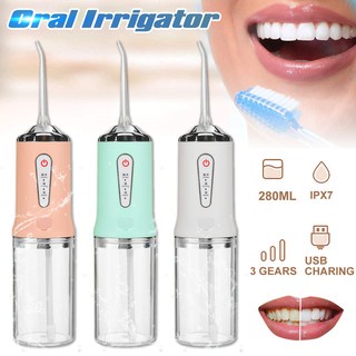 Máy Tăm Nước Cầm Tay Du Lịch Oral Irrigator 6886A  Bản Quốc Tế Nha Sĩ Khuyên Dùng Mẫu Mới 2021