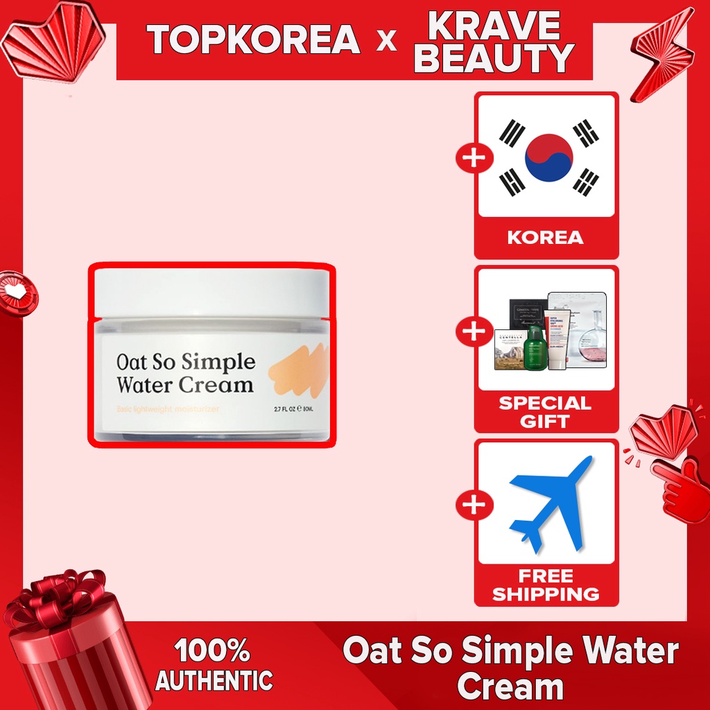 Kem dưỡng da tay dạng nước Krave từ yến mạch thật đơn giản dung tích 80ml