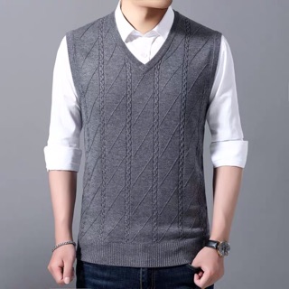 Áo len ghi lê nam công sở, lịch lãm