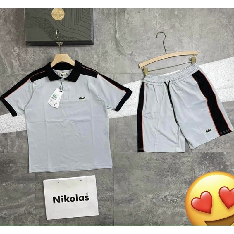 Đồ bộ chơi thể thao thời trang nam, Bộ cộc mùa hè có hoạ tiết phong cách hàn quốc cotton btshop từ M đến xxl